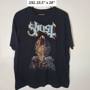 Ghost Papa Emeritus Black 2XL Band T-Shirt Goth Rock/Metal